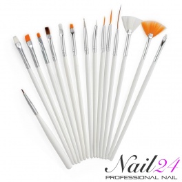 Nailart Pinsel Set weiss
