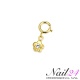 Piercing Blume mit Strasstein Gold
