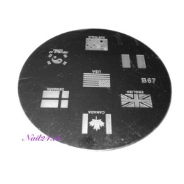 B67 Stampingschablone